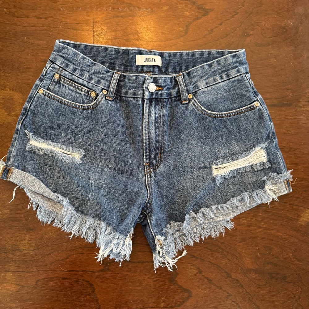 JBD Just Black Denim raw hem shorts Size L / Size 31